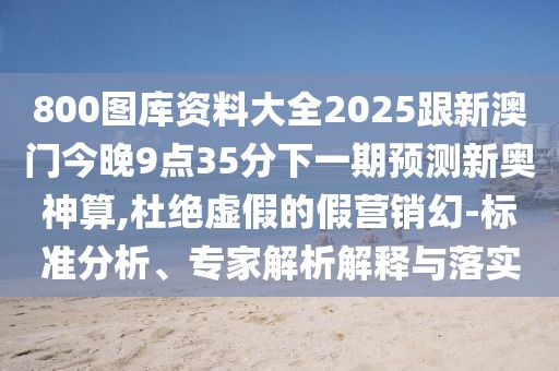 800圖庫資料大全2025跟新澳門今晚9點35分下一期預測新奧神算,杜絕虛假的假營銷幻-標準分析、專家解析解釋與落實